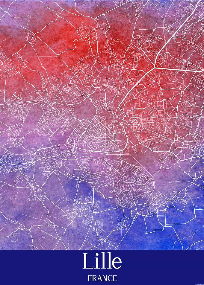Lille France City Map