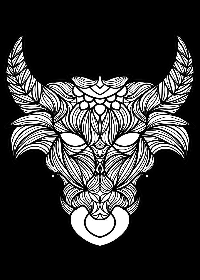 Scary Bulls Head