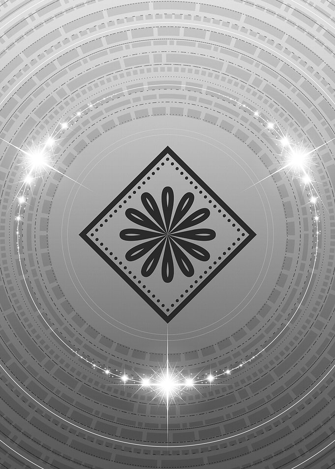 Gray Geometric Glyph Sign