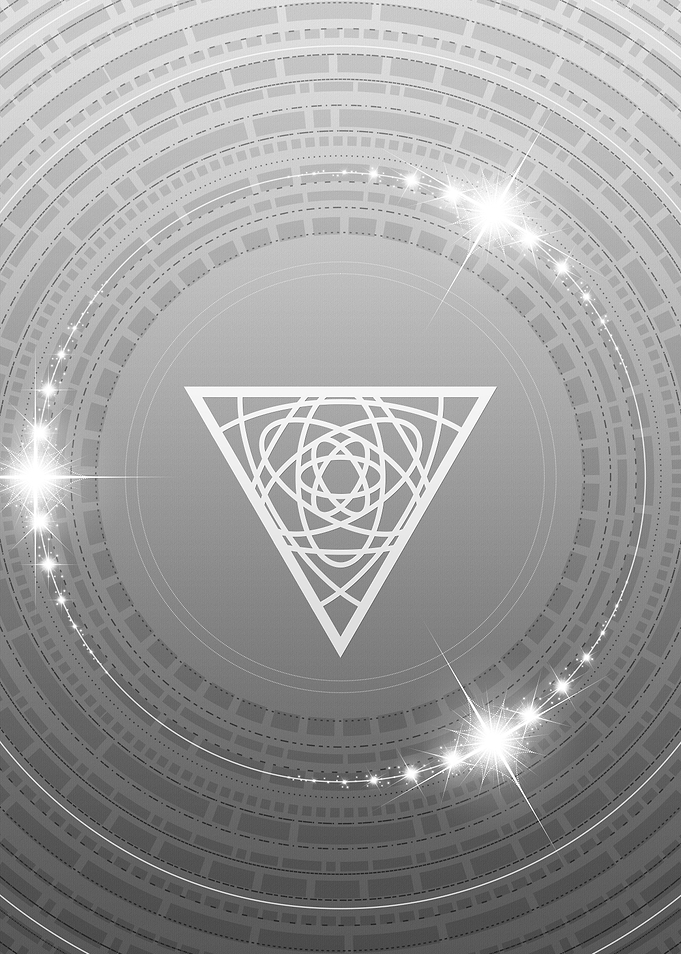 Grey Sacred Geometry Glyph
