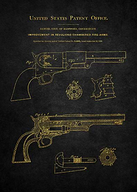 4 1850 Colt Revolver Pate
