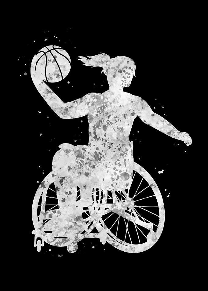 Wheelchair Basketball girl