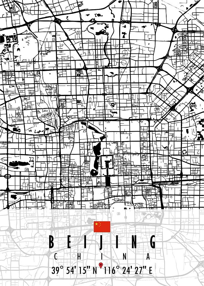 Beijing Map China