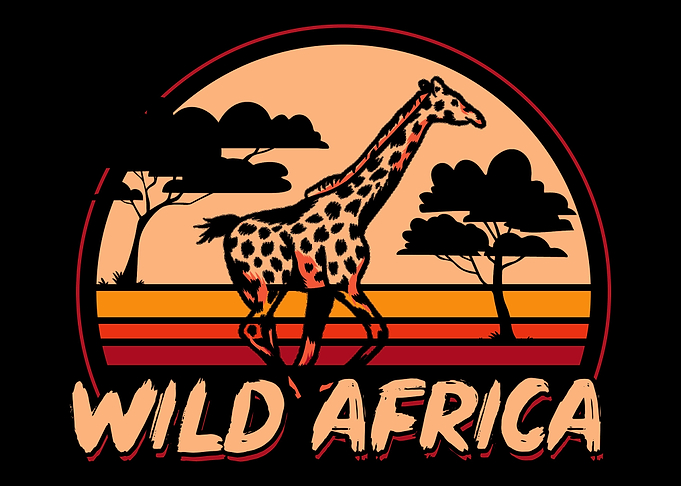 Wild Africa Giraffe Sunset
