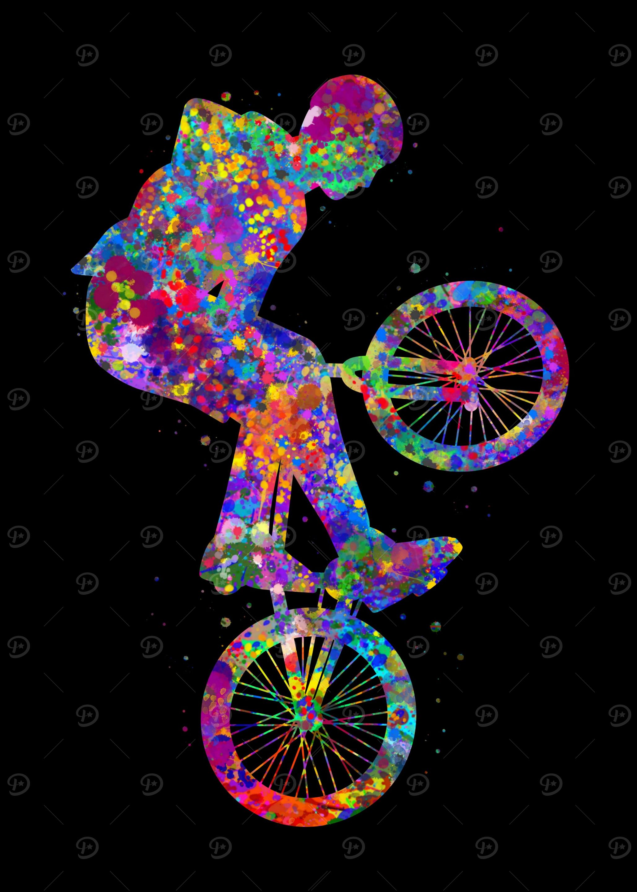 Bmx watercolor