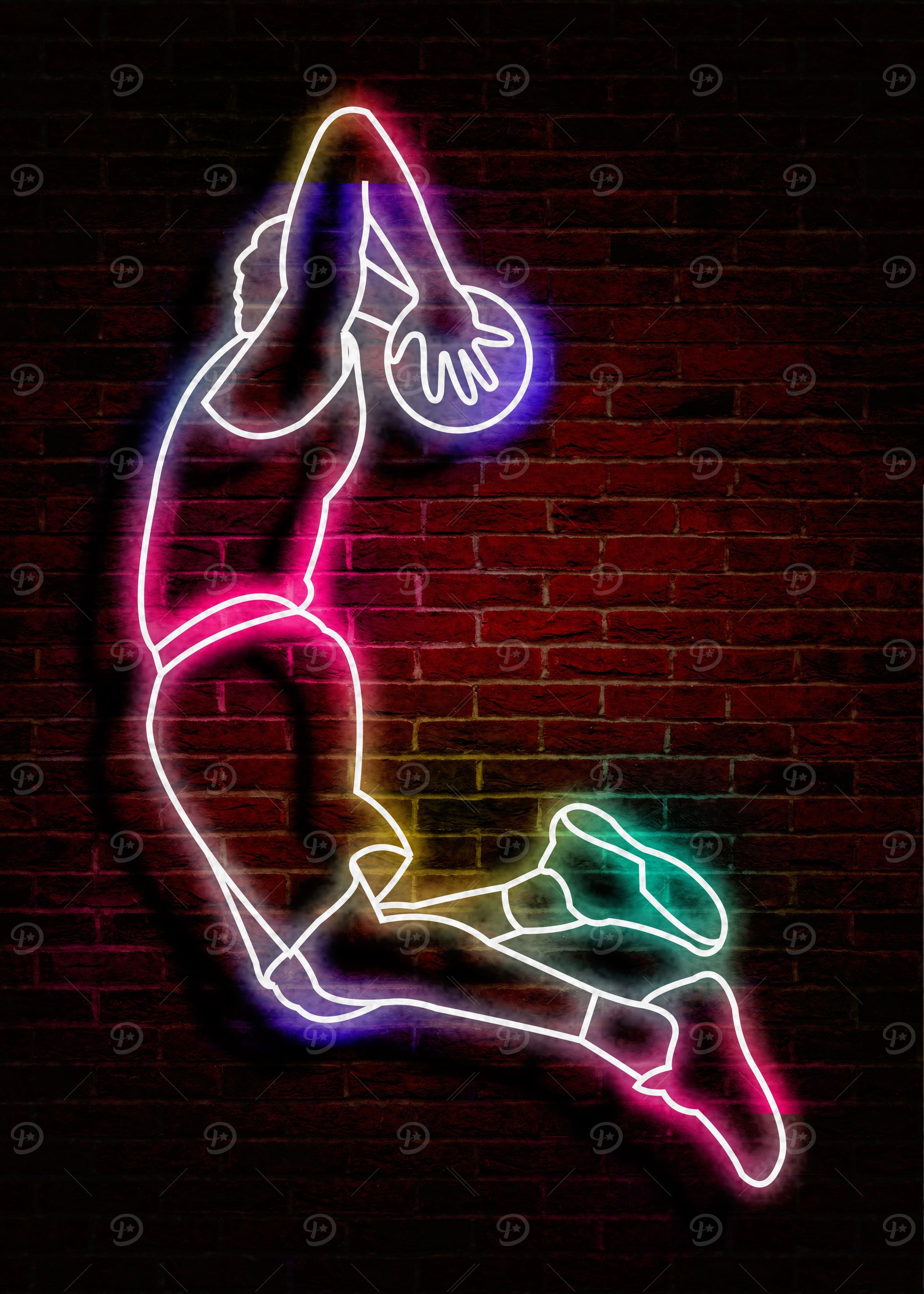 neon basket
