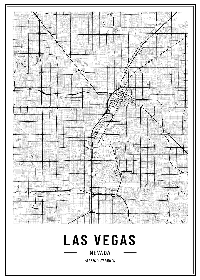 Las vegas map USA