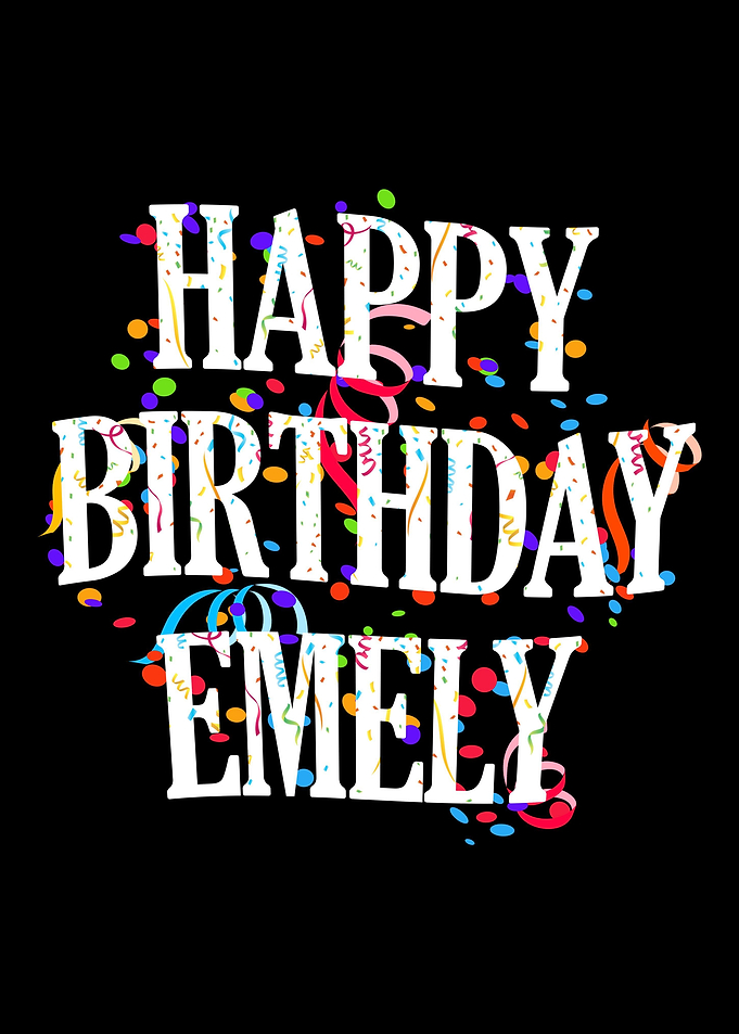 Happy Birthday Emely