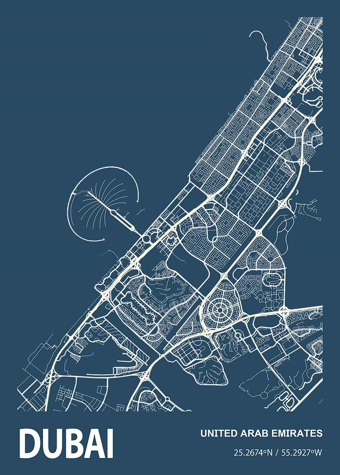 Dubai City Map