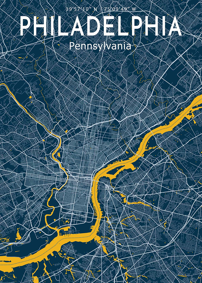 Philadelphia Map Poster