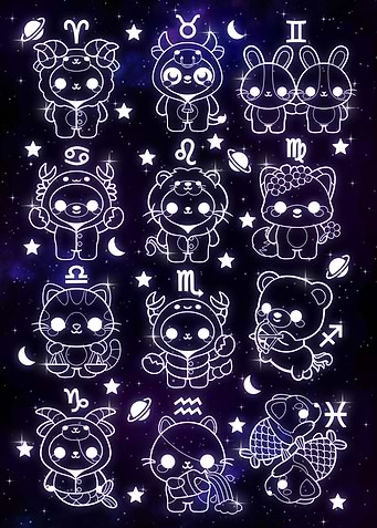 kawaii Zodiac sings