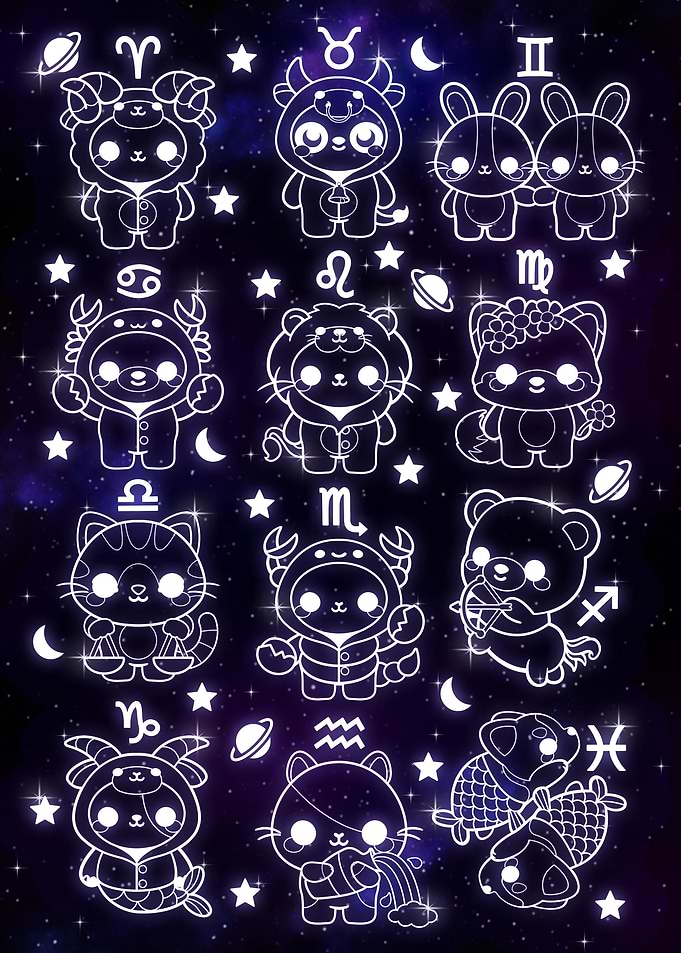 kawaii Zodiac sings