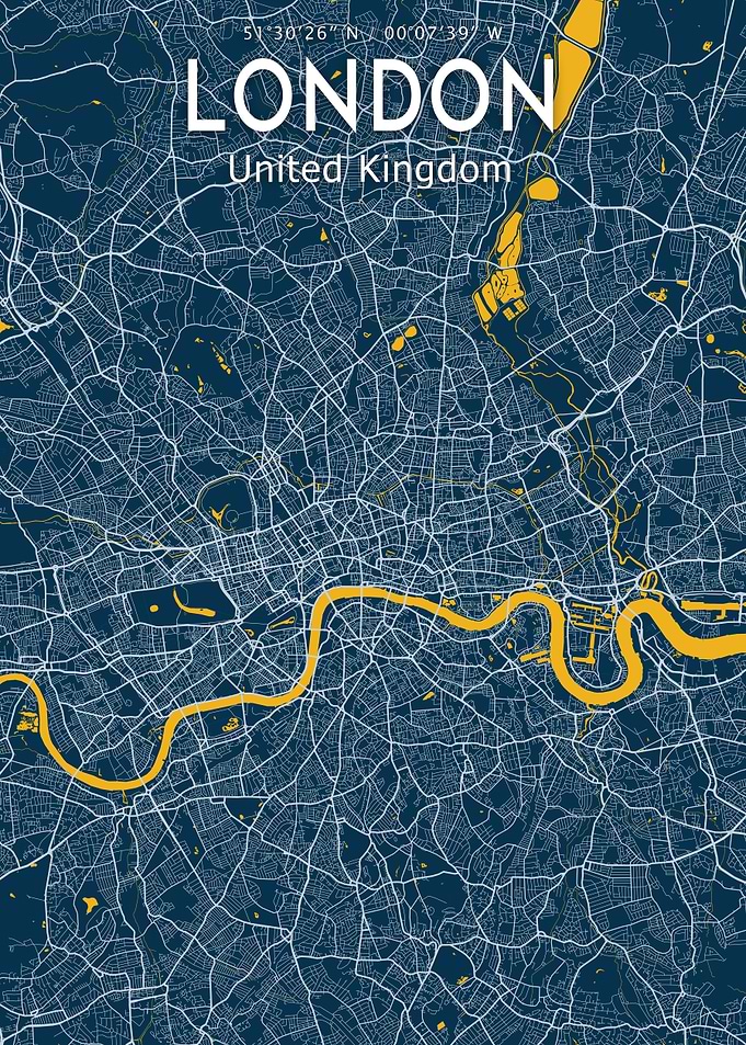 London Map Poster