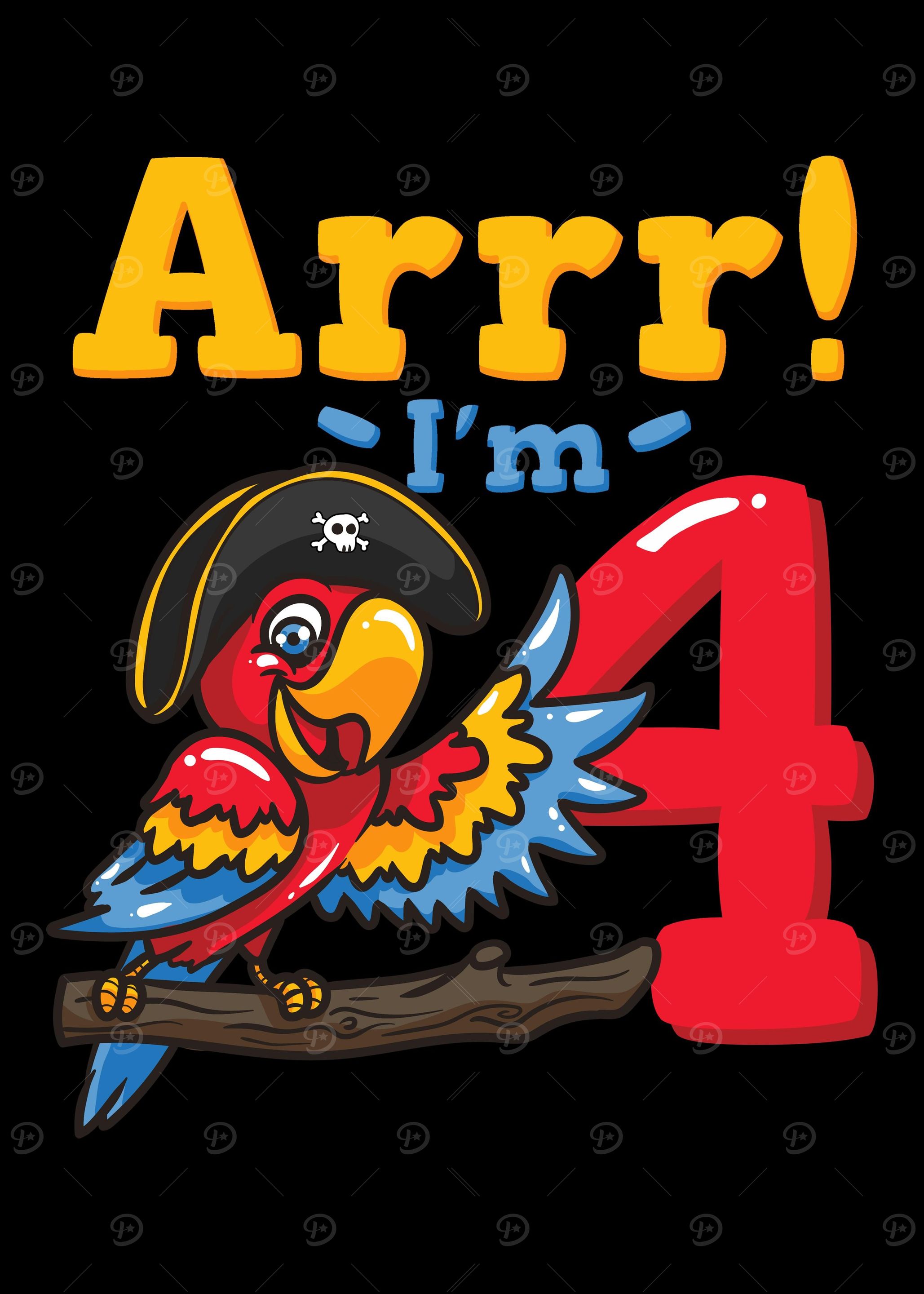 4th Birthday Pirate Captai