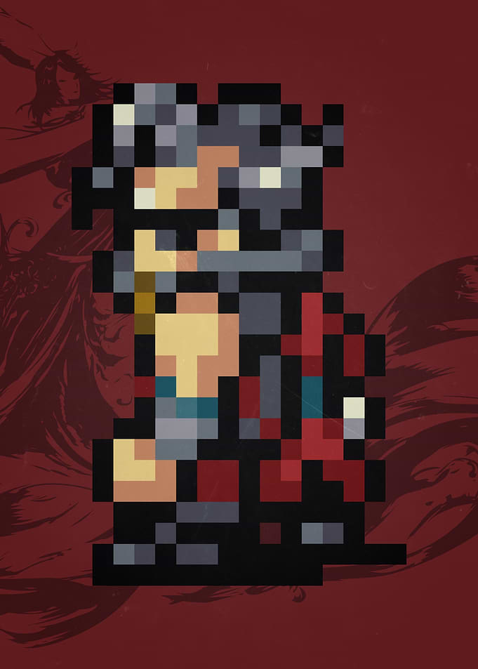 FF X Auron Pixel Sprite