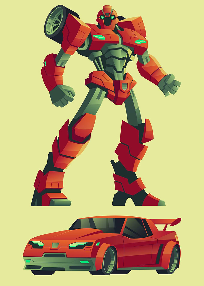 Red robot