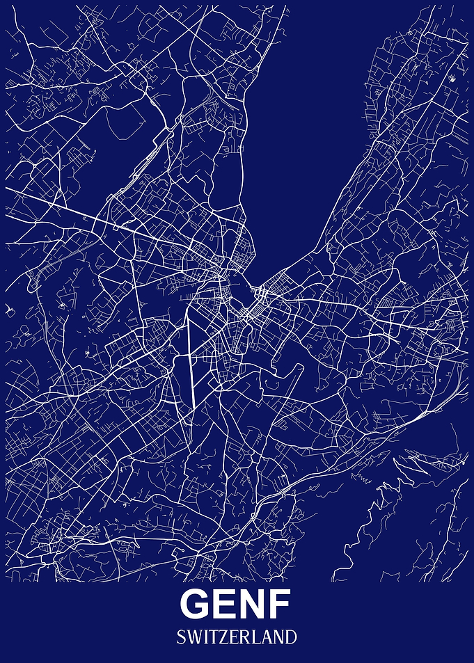 Geneva Map Switzerland