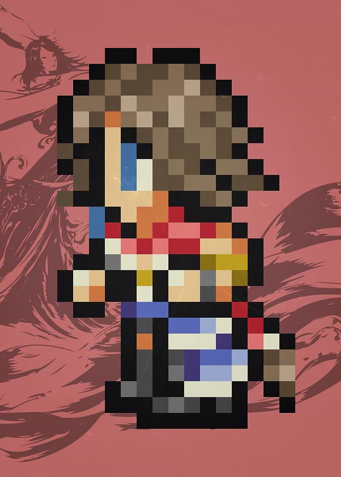 FF X Yuna Pixel Sprite