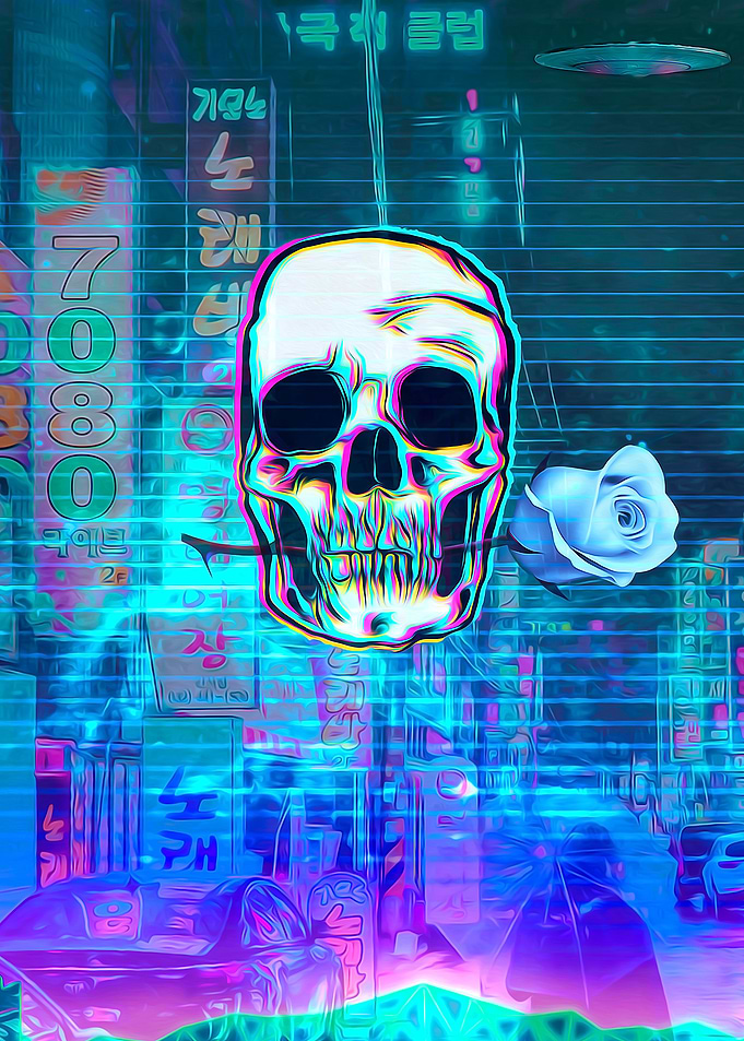 Neon Skull