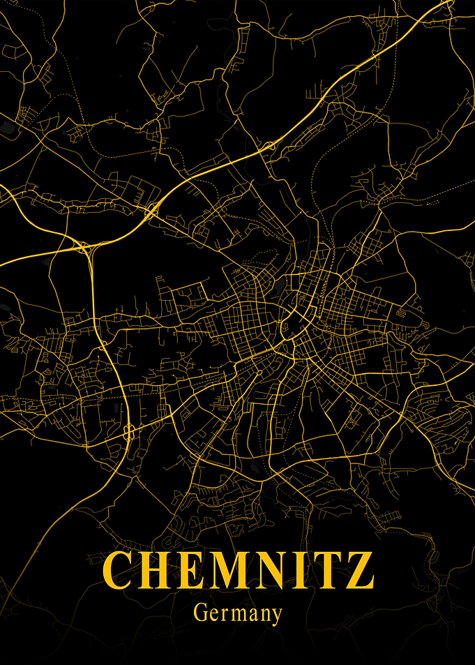 Chemnitz City Map Germany