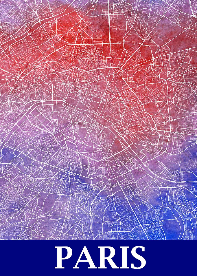 Paris France City Map
