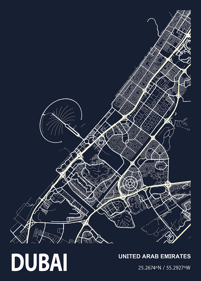 Dubai City Map