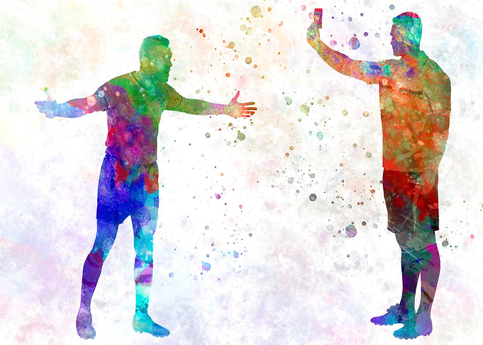 Referee in watercolor