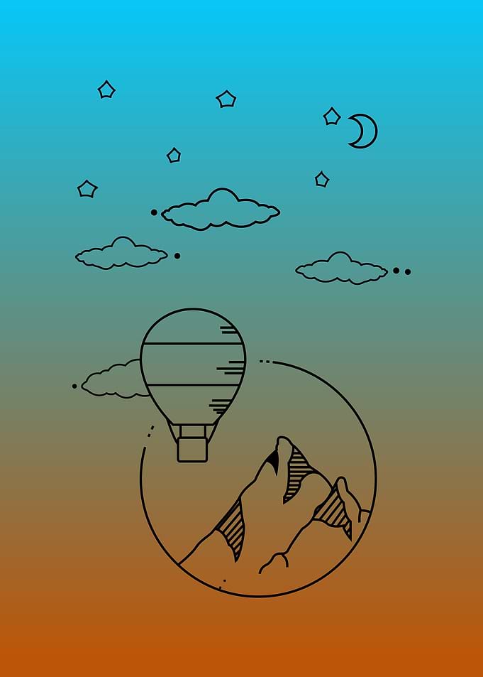 Landscape and sky