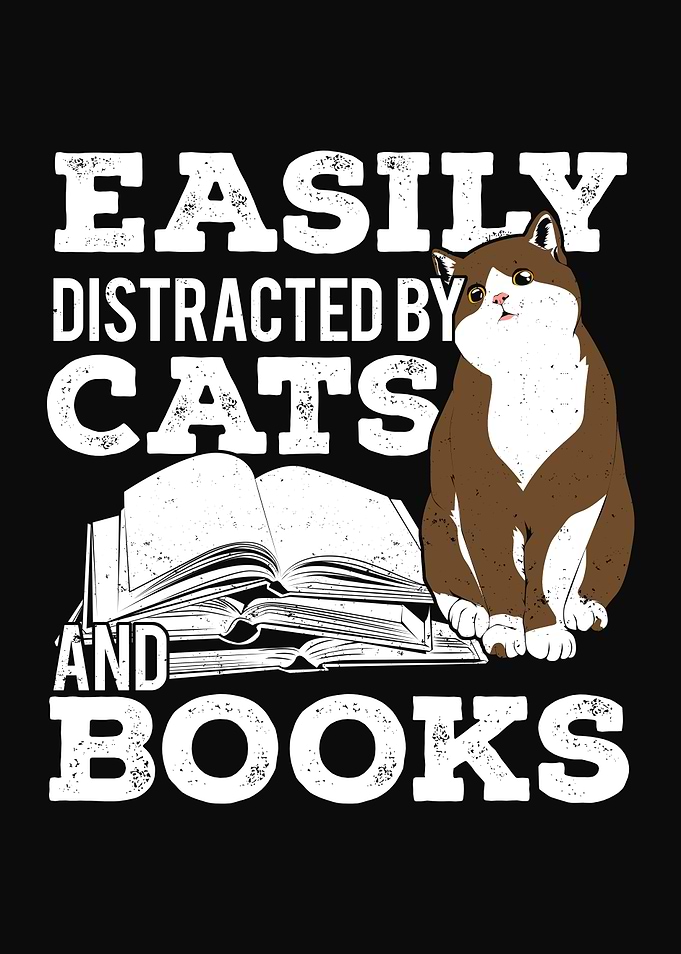 Books and Cats Design