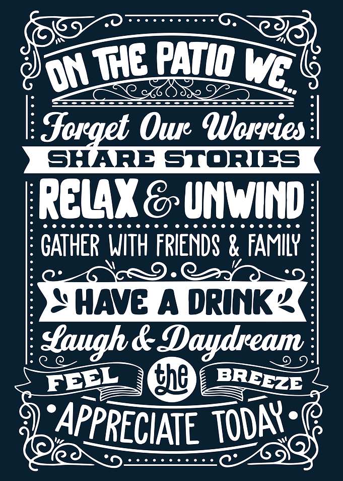 Patio Rules Vintage