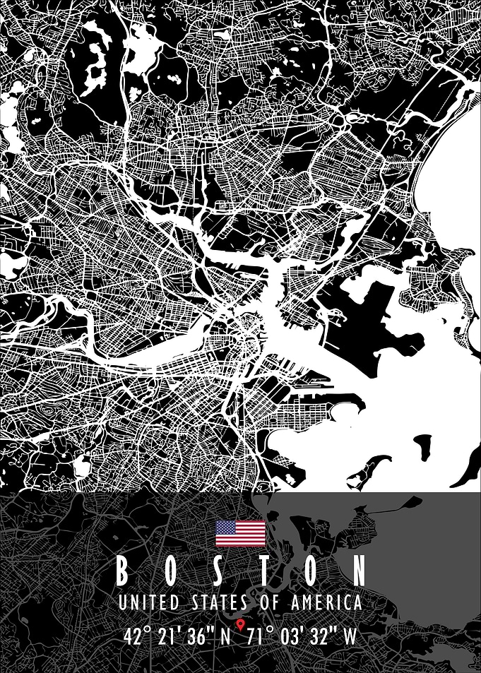 Boston Map USA