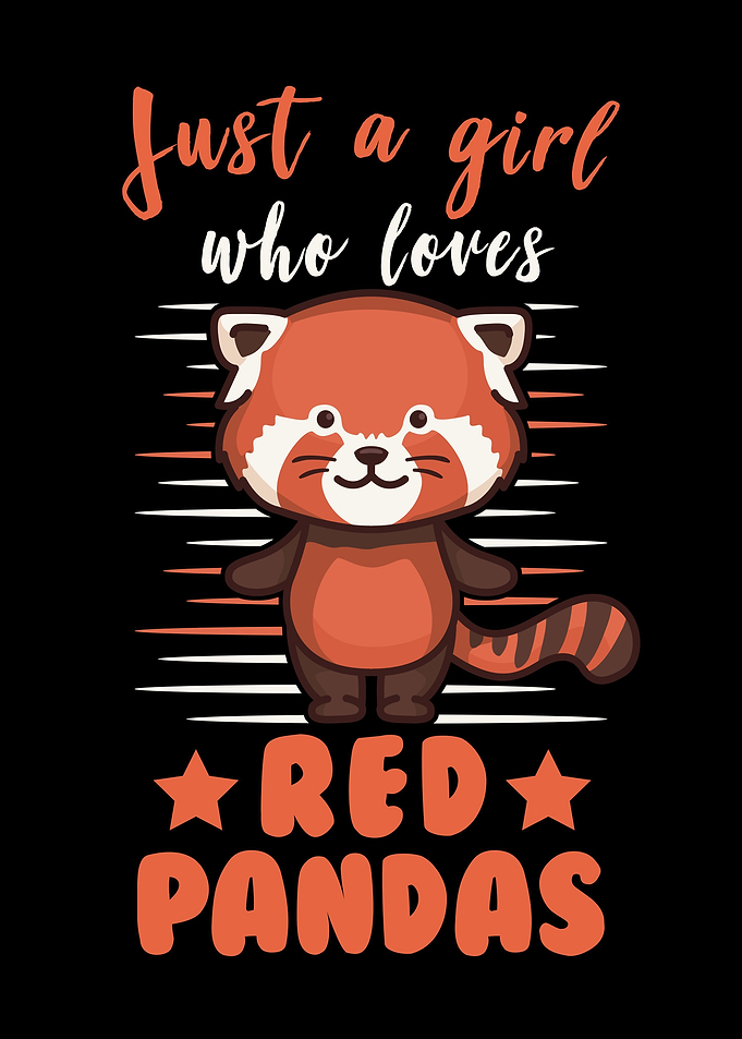 Red Panda Girl Gift