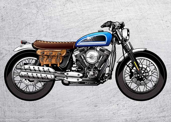 Motorbike Wall Poster 51