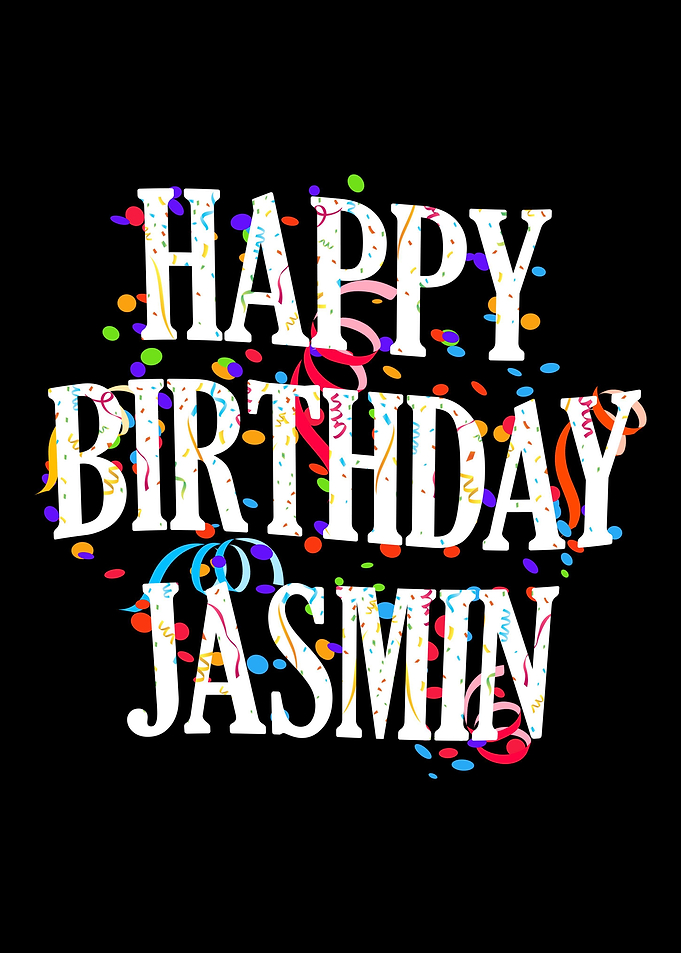 Happy Birthday Jasmin