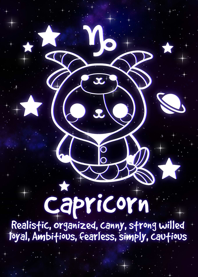 Capricorn kawaii zodiac