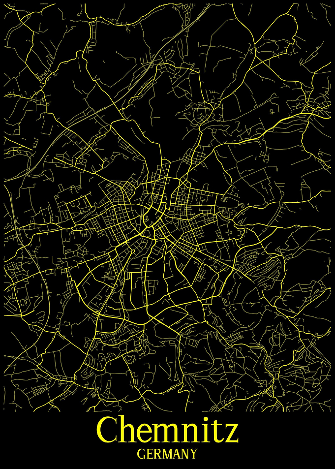 Chemnitz City Map Germany