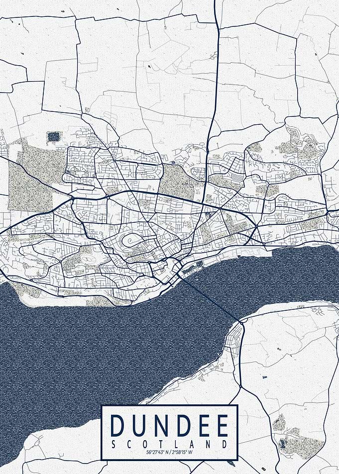 Dundee City Map Coastal