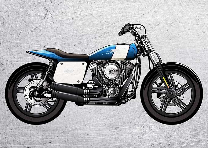 Motorbike Wall Poster 57