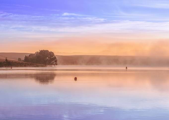 Sunrise on a lake