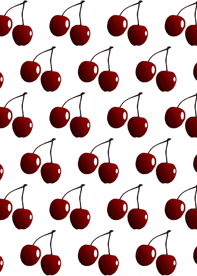 Red Cherries As A Seamless