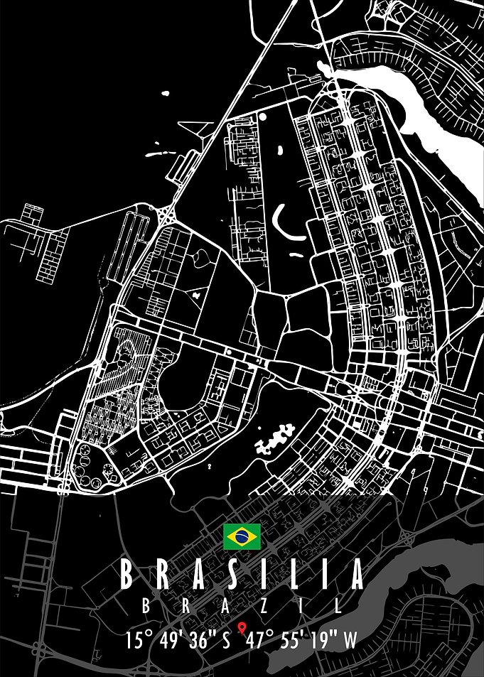 Brasilia Map Brazil