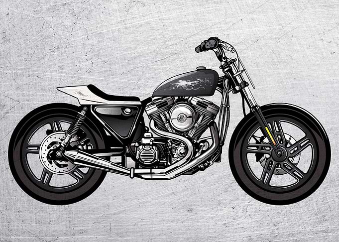Motorbike Wall Poster 39
