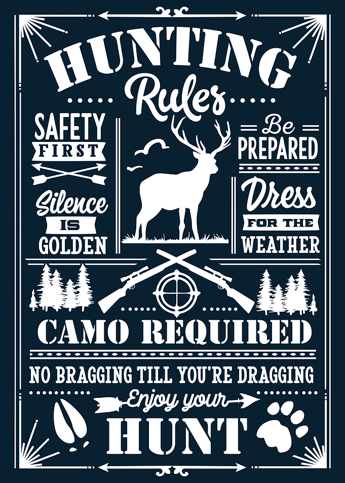 Hunting Rules Vintage