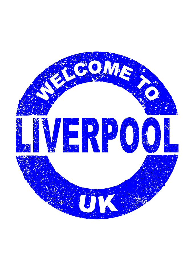 Welcome To Liverpool Stamp