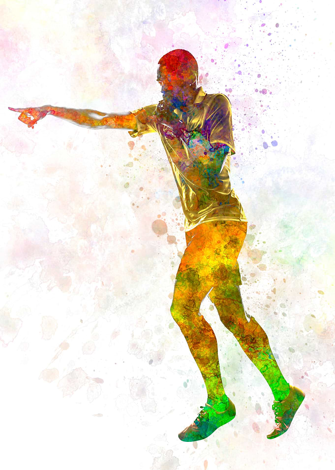 Referee in watercolor