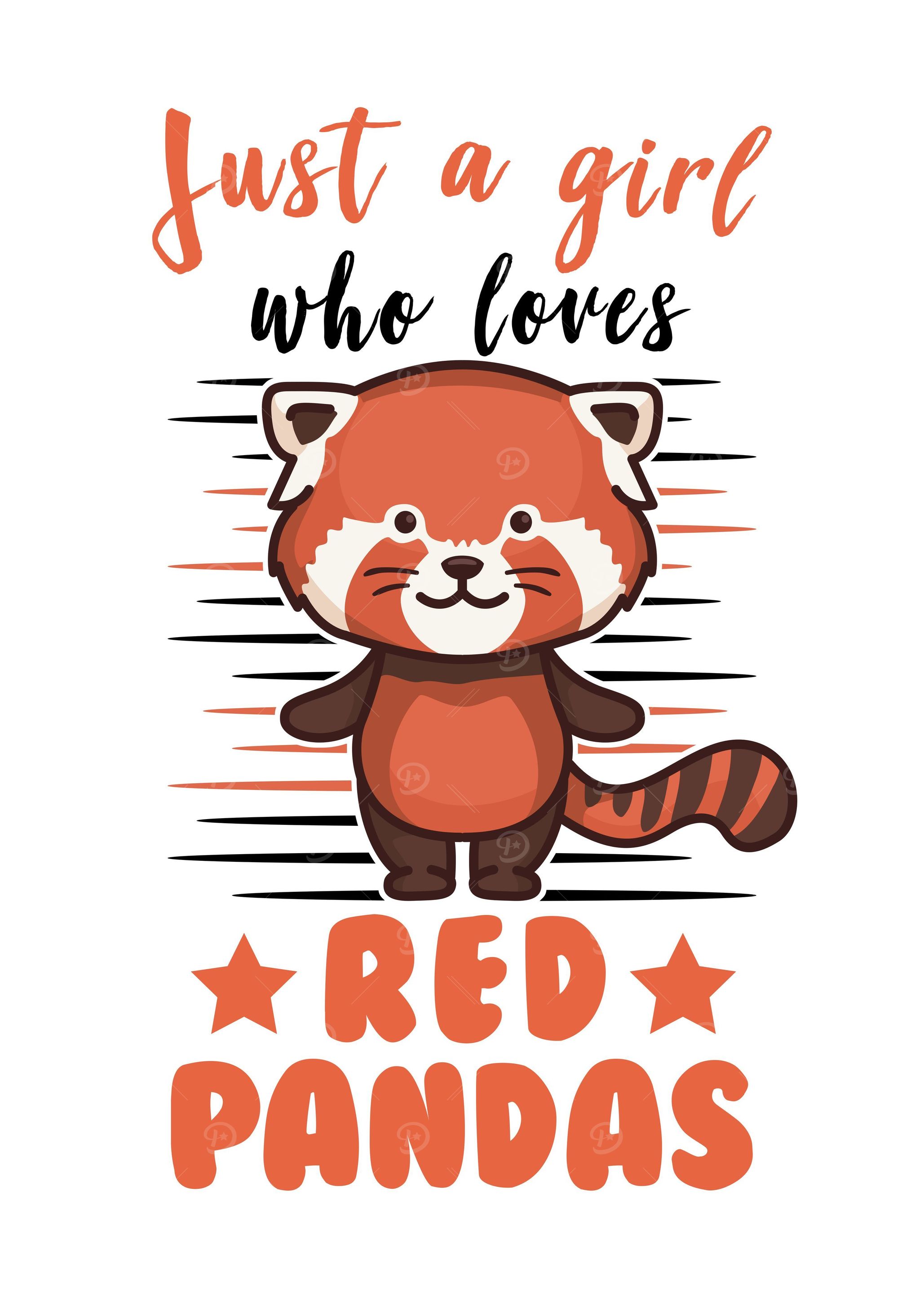 Red Panda Girl Gift