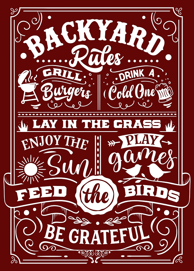 Backyard Rules Vintage