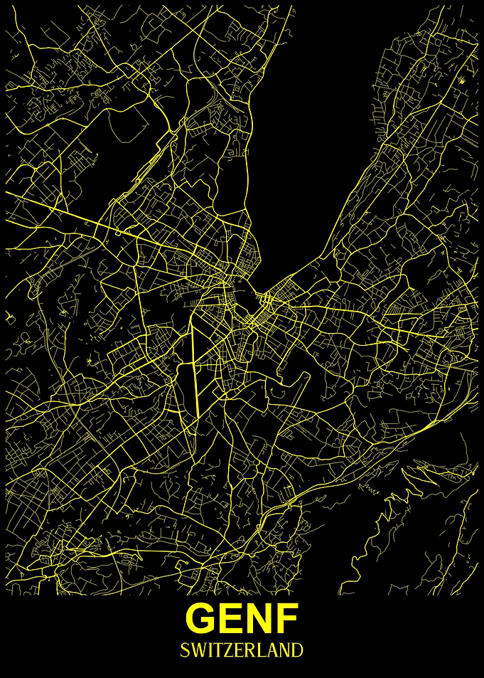 Geneva Map Switzerland