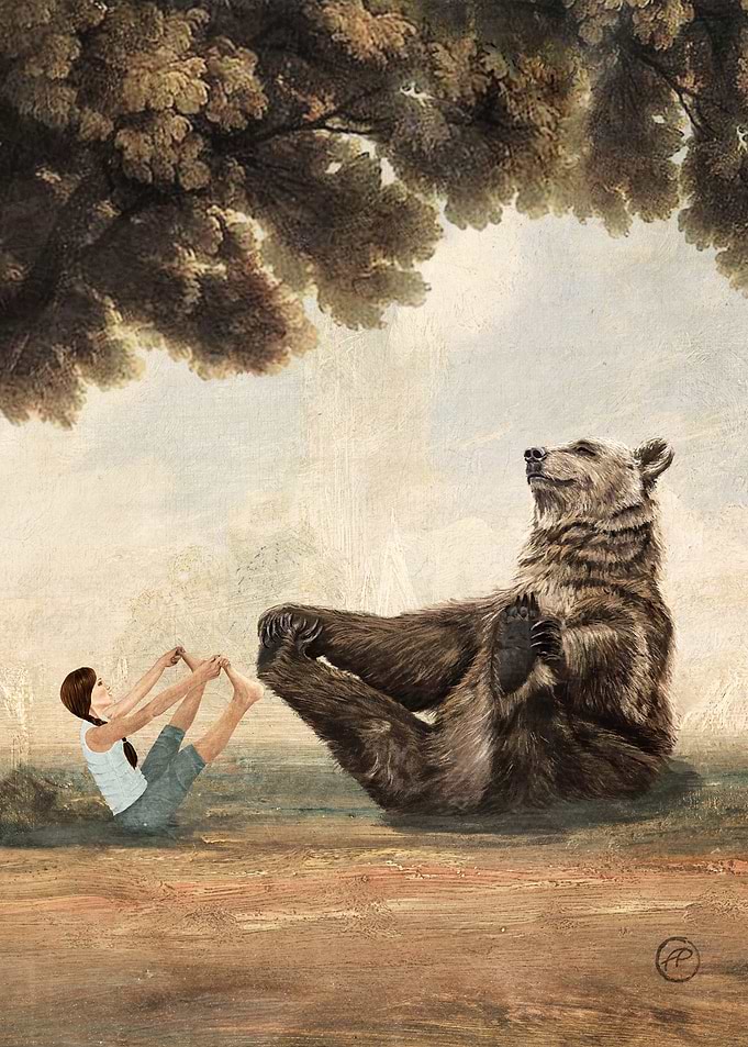 My friend the Yoga Bear