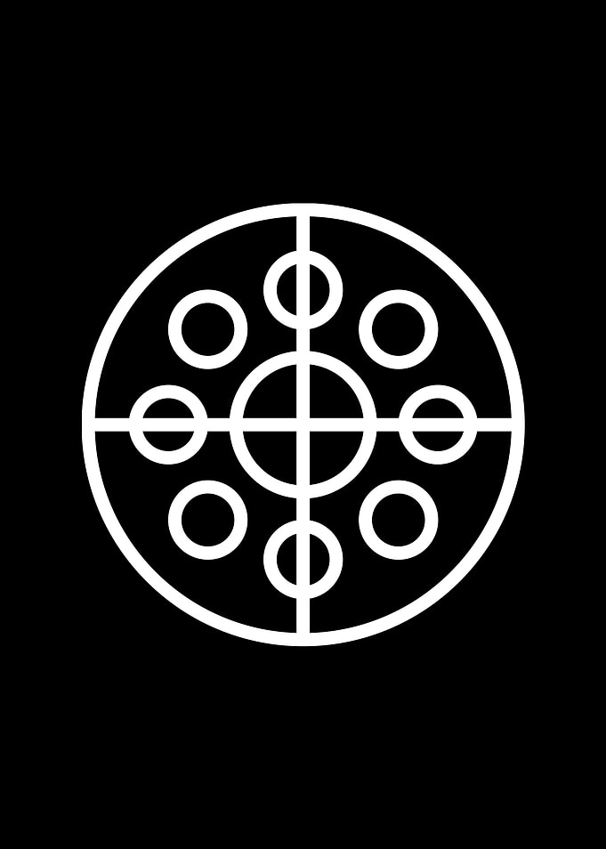 Black Geometric Glyph Rune